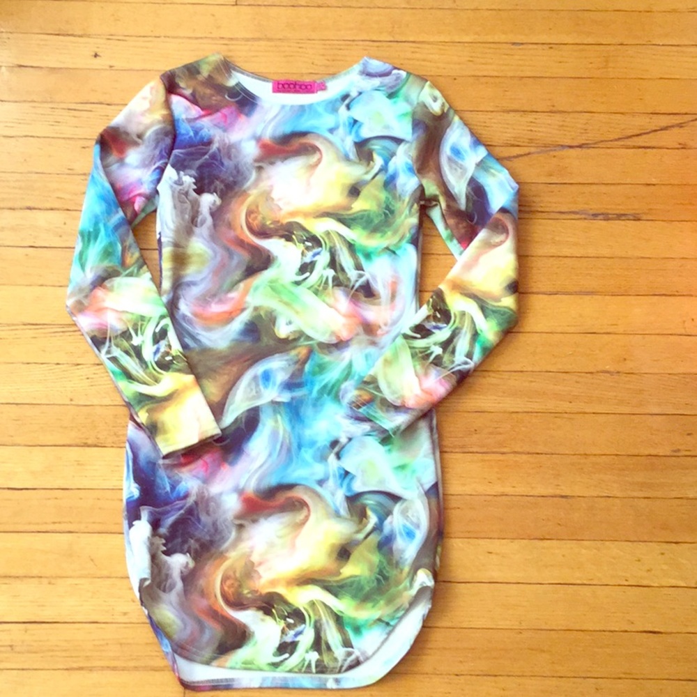Curve hem party dress